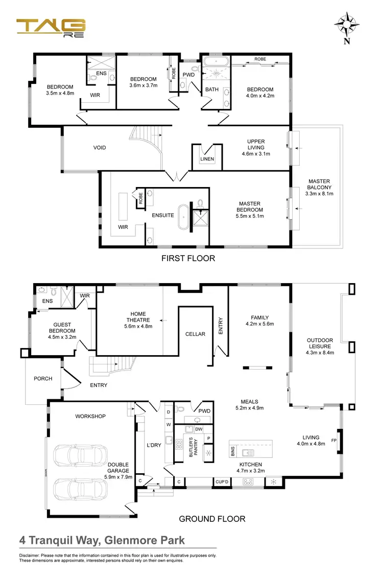 Floorplan of Homely house listing, 4 Tranquil Way, Glenmore Park NSW 2745
