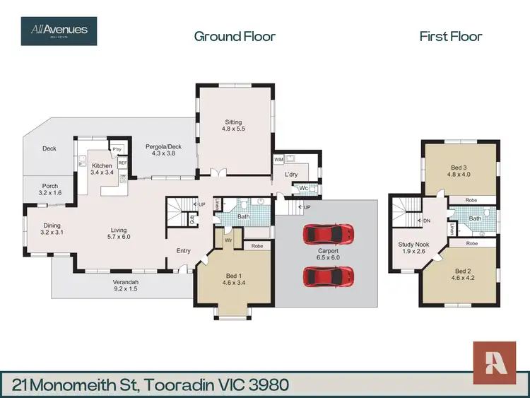 Floorplan of Homely rural property listing, 21 Monomeith Street, Tooradin VIC 3980