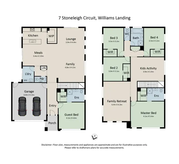 Floorplan of Homely house listing, 7 Stoneleigh Circuit, Williams Landing VIC 3027