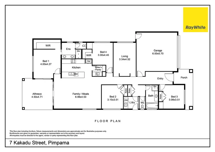 Floorplan of Homely house listing, 7 Kakadu Street, Pimpama QLD 4209
