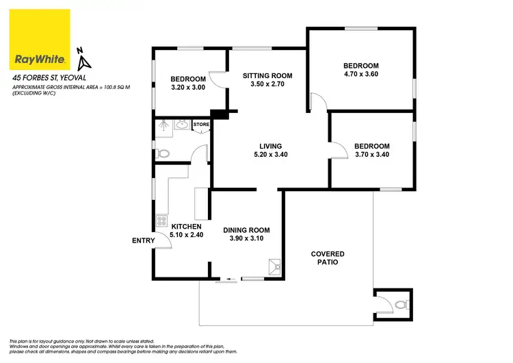 Floorplan of Homely house listing, 45 Forbes Street, Yeoval NSW 2868