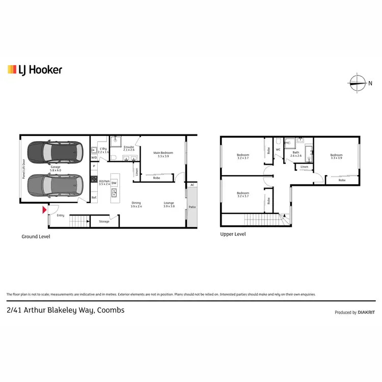 Floorplan of Homely townhouse listing, 2/41 Arthur Blakeley Way, Coombs ACT 2611
