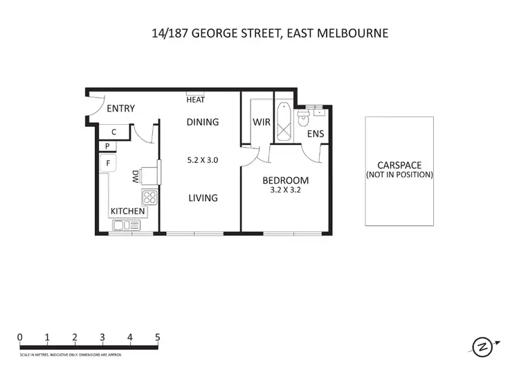 Floorplan of Homely apartment listing, 14/187 George Street, East Melbourne VIC 3002