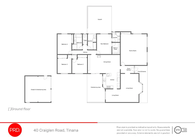 Floorplan of Homely rural property listing, 40 Craiglen Road, Tinana QLD 4650