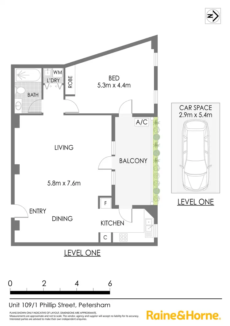 Floorplan of Homely apartment listing, 109/1 Phillip Street, Petersham NSW 2049
