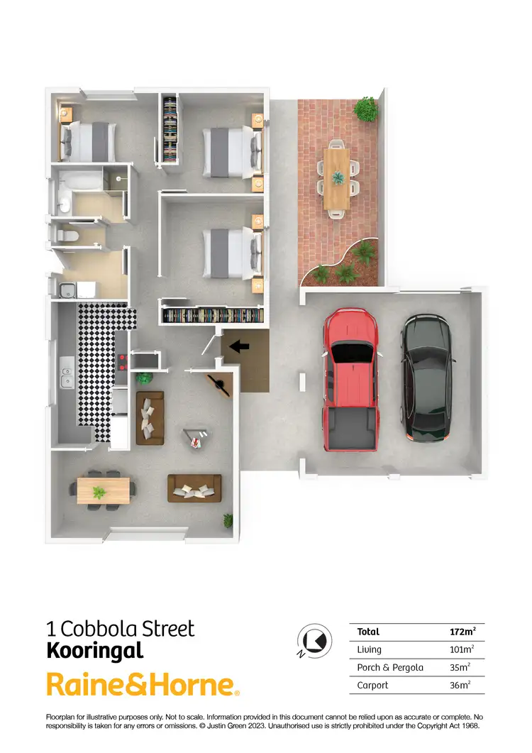 Floorplan of Homely house listing, 1 Cobbola Street, Kooringal NSW 2650