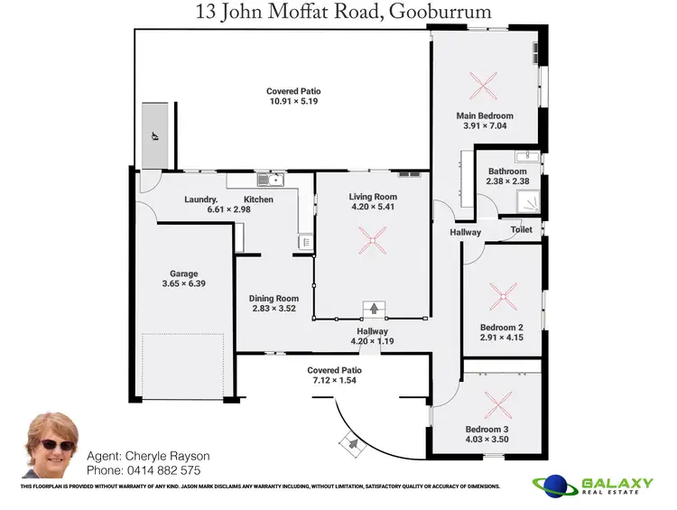 Floorplan of Homely house listing, 13 John Moffat Road, Gooburrum QLD 4670