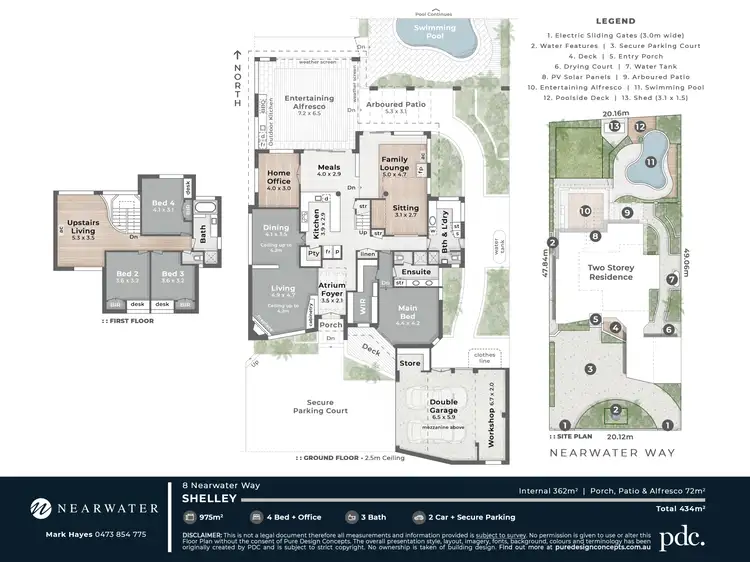 Floorplan of Homely house listing, 8 Nearwater Way, Shelley WA 6148