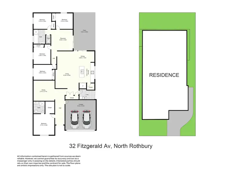 Floorplan of Homely house listing, 32 Fitzgerald Avenue, North Rothbury NSW 2335