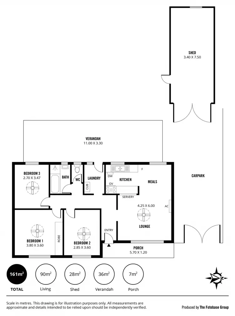 Floorplan of Homely house listing, 29 Edwina Drive, Morphett Vale SA 5162