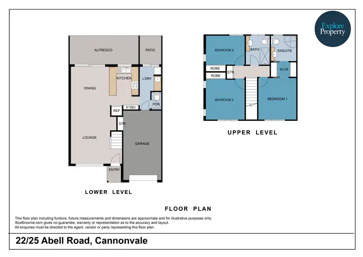 Floorplan of Homely townhouse listing, 22/25 Abell Road, Cannonvale QLD 4802