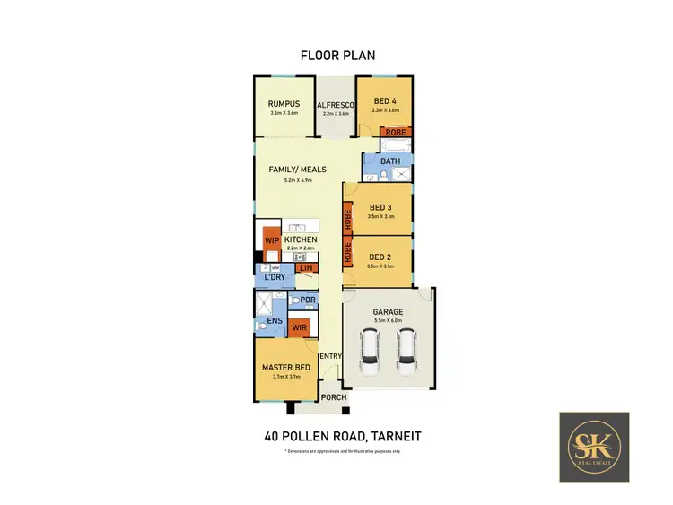 Floorplan of Homely house listing, 40 Pollen Road, Tarneit VIC 3029