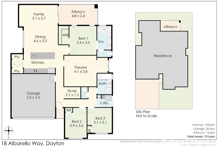Floorplan of Homely house listing, 18 Albarello Way, Dayton WA 6055