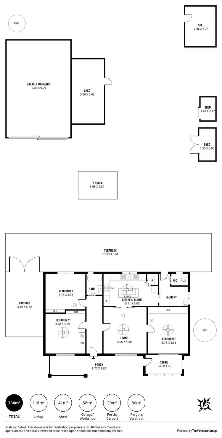 Floorplan of Homely house listing, 13 Upton Street, Tailem Bend SA 5260