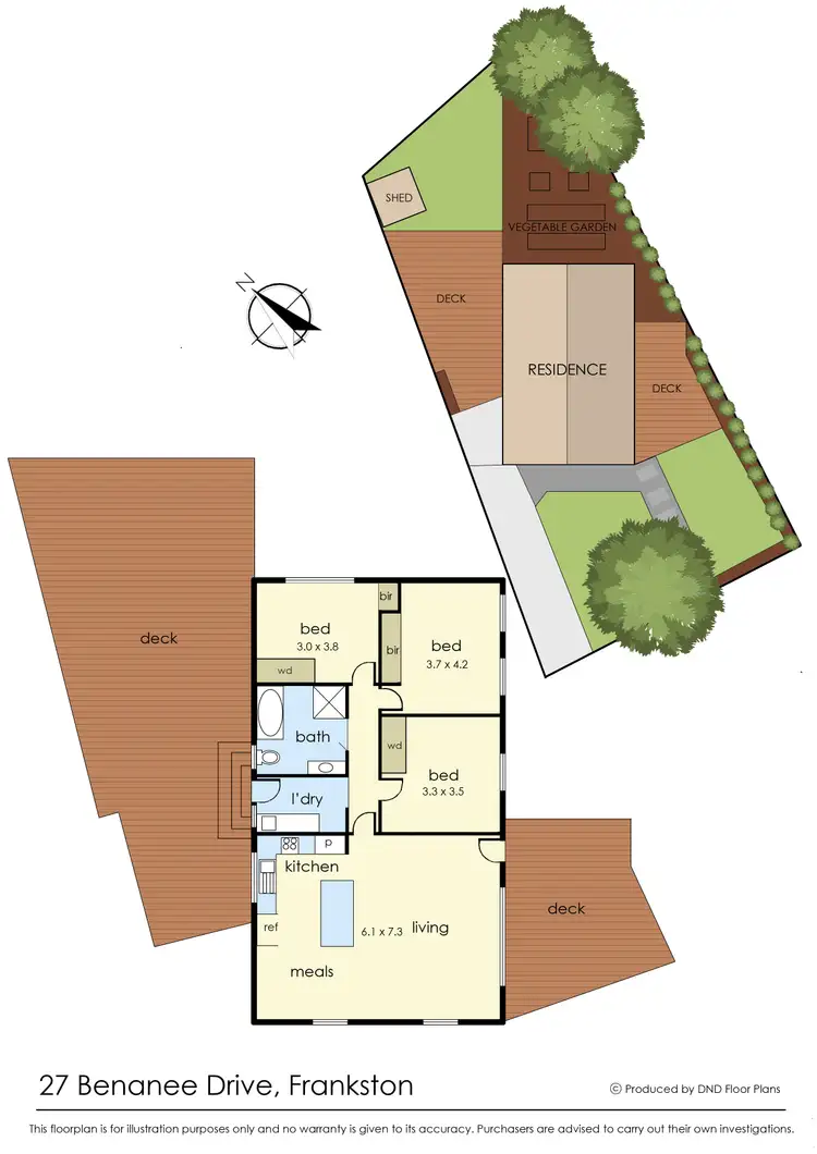 Floorplan of Homely house listing, 27 Benanee Drive, Frankston VIC 3199