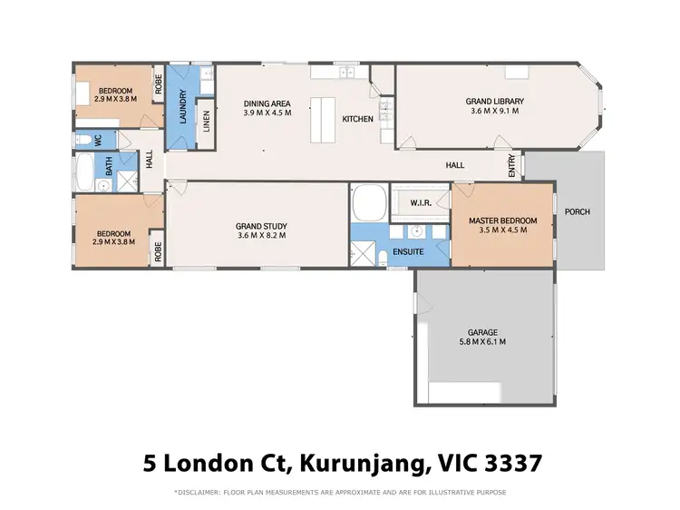 Floorplan of Homely house listing, 5 London Court, Kurunjang VIC 3337