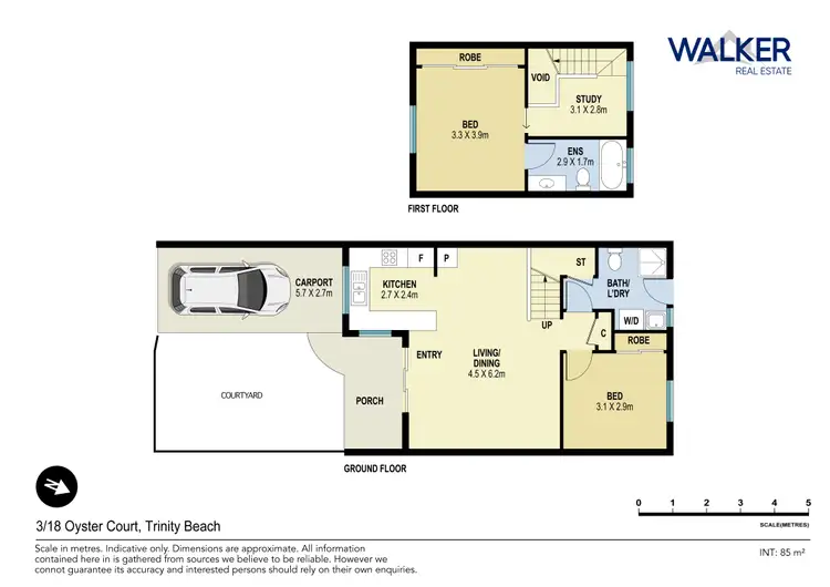 Floorplan of Homely unit listing, 3/18 Oyster Court, Trinity Beach QLD 4879