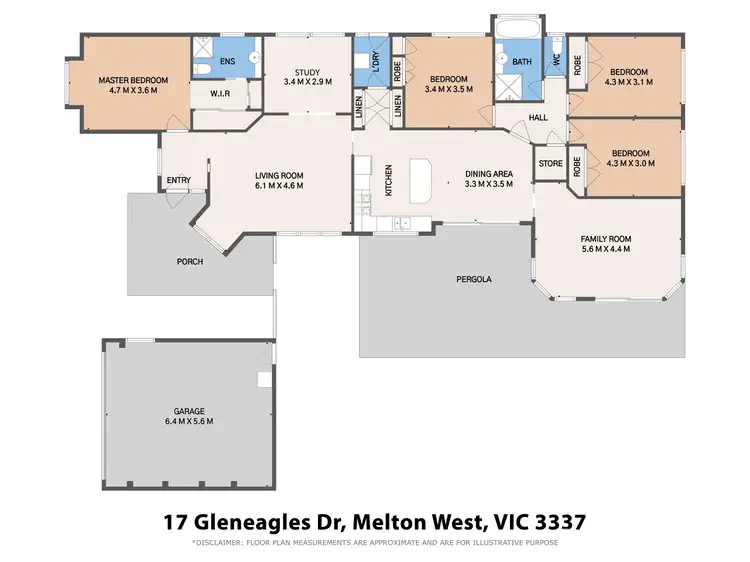 Floorplan of Homely house listing, 17 Gleneagles Drive, Melton West VIC 3337