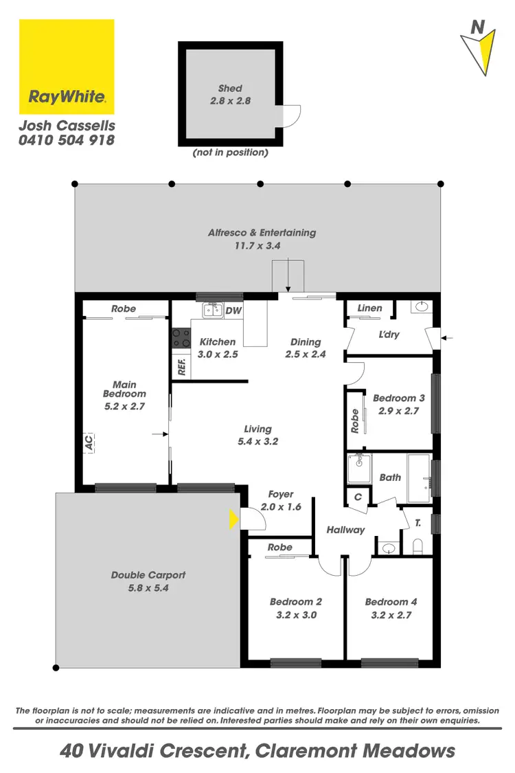 Floorplan of Homely house listing, 40 Vivaldi Crescent, Claremont Meadows NSW 2747