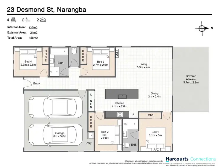 Floorplan of Homely house listing, 23 Desmond Street, Narangba QLD 4504