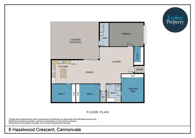 Floorplan of Homely house listing, 8 Hazelwood Crescent, Cannonvale QLD 4802
