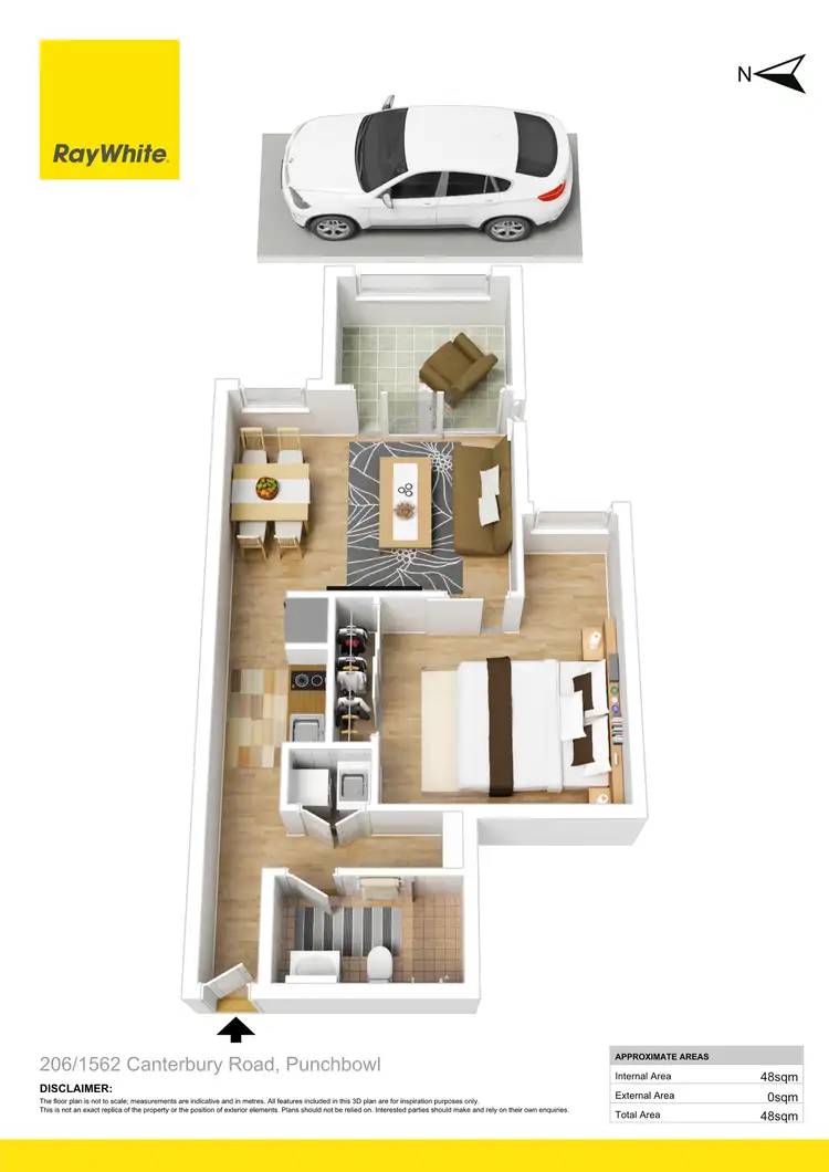 Floorplan of Homely apartment listing, 206/1562 Canterbury Road, Punchbowl NSW 2196