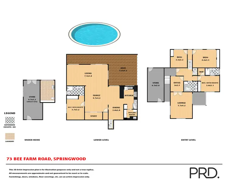 Floorplan of Homely house listing, 73 Bee Farm Road, Springwood NSW 2777