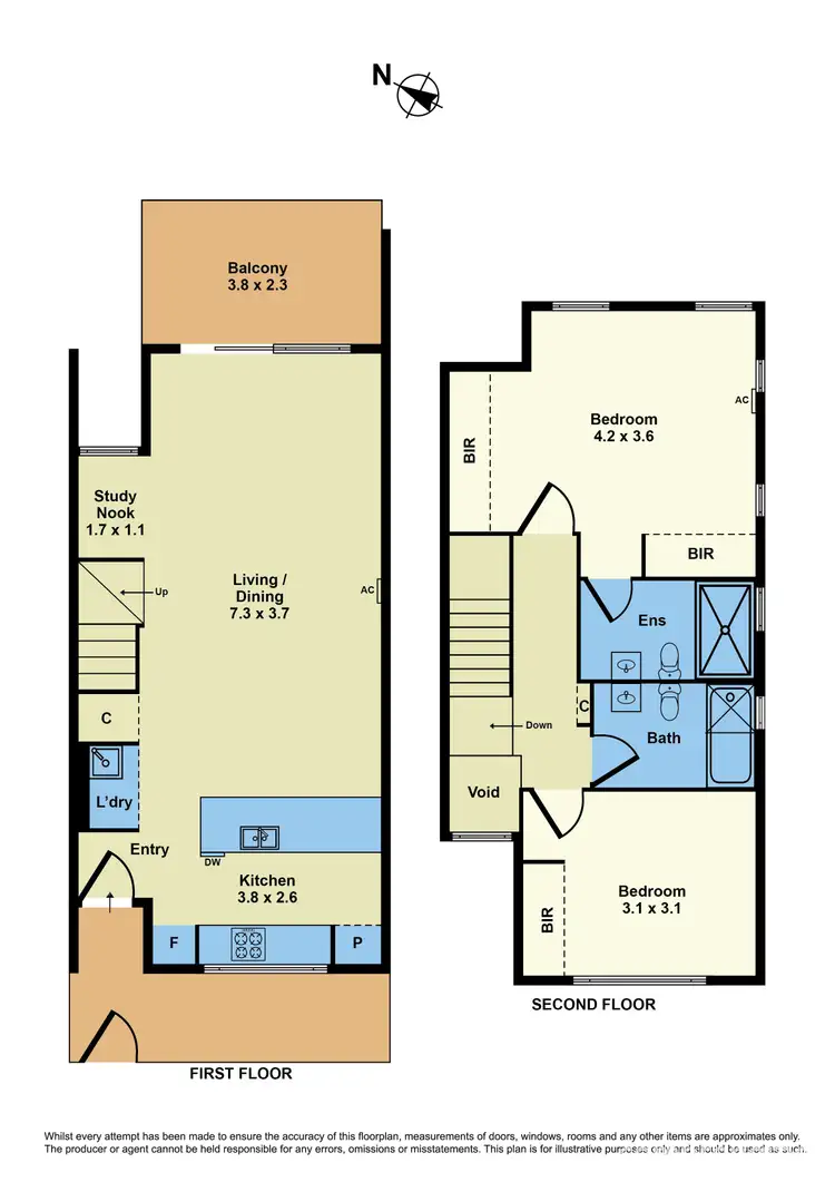 Floorplan of Homely townhouse listing, 127/6 Paine Street, Newport VIC 3015