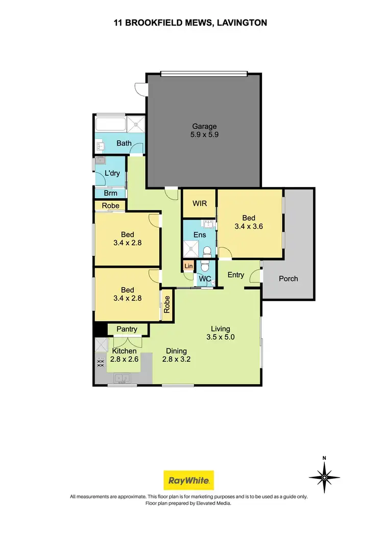 Floorplan of Homely house listing, 11 Brookfield Mews, Lavington NSW 2641