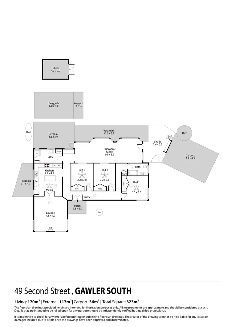 Floorplan of Homely house listing, 49 Second Street, Gawler South SA 5118