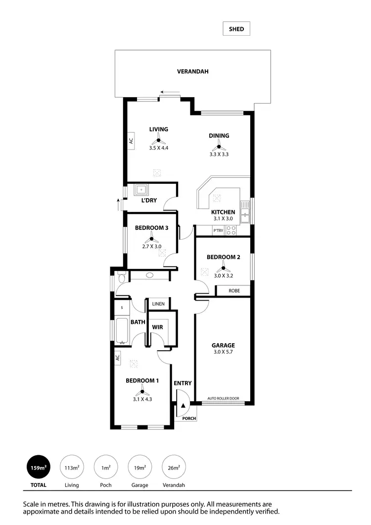 Floorplan of Homely house listing, 14 Bruno Drive, Blakeview SA 5114