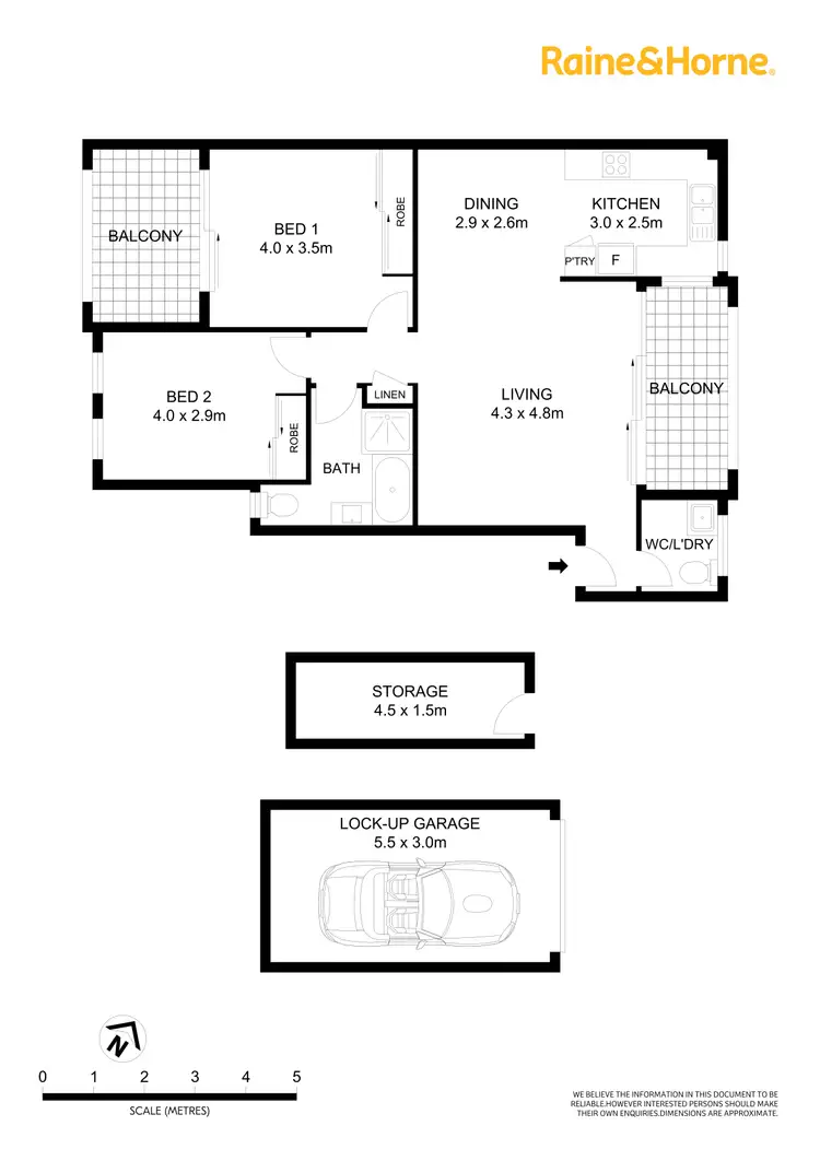 Floorplan of Homely apartment listing, 1/26-28 Melvin Street, Beverly Hills NSW 2209