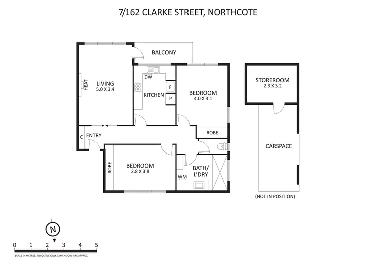 Floorplan of Homely apartment listing, 7/162 Clarke Street, Northcote VIC 3070