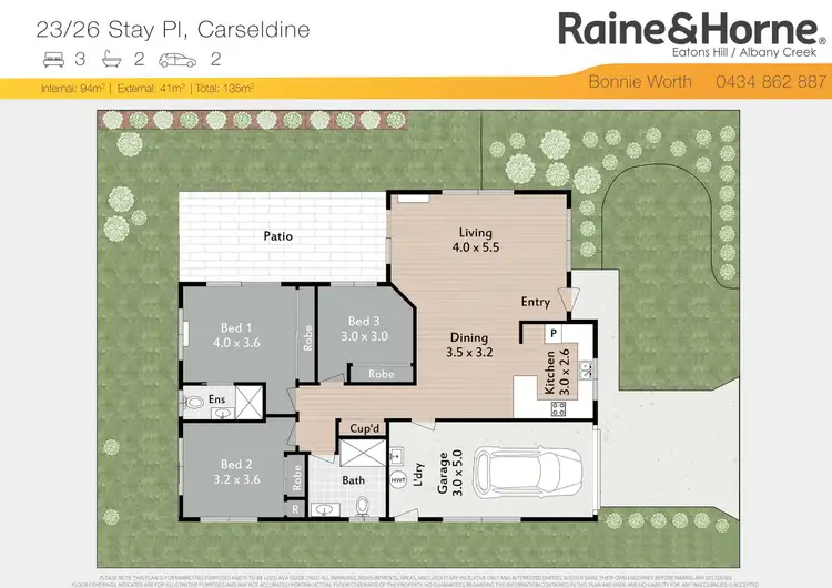 Floorplan of Homely villa listing, 23/26 Stay Place, Carseldine QLD 4034