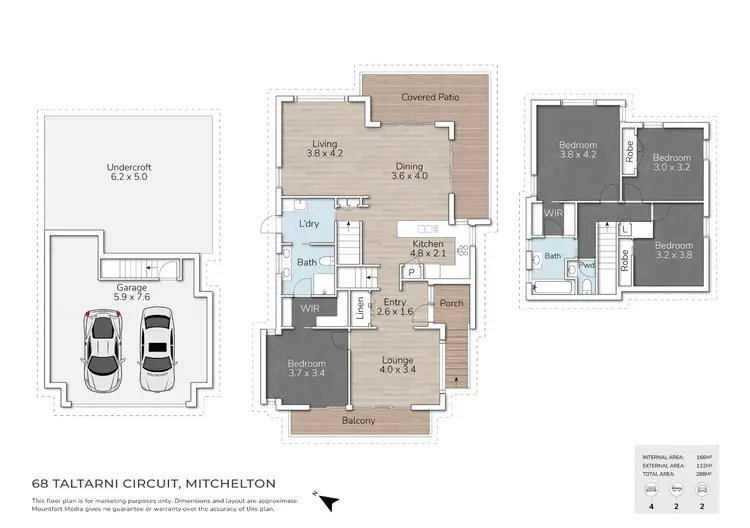 Floorplan of Homely house listing, 68 Taltarni Circuit, Mitchelton QLD 4053