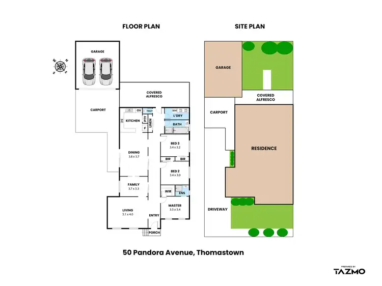 Floorplan of Homely house listing, 50 Pandora Avenue, Thomastown VIC 3074