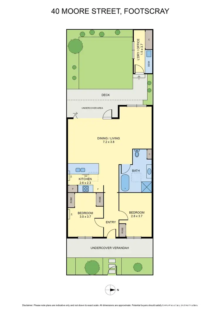 Floorplan of Homely house listing, 40 Moore Street, Footscray VIC 3011