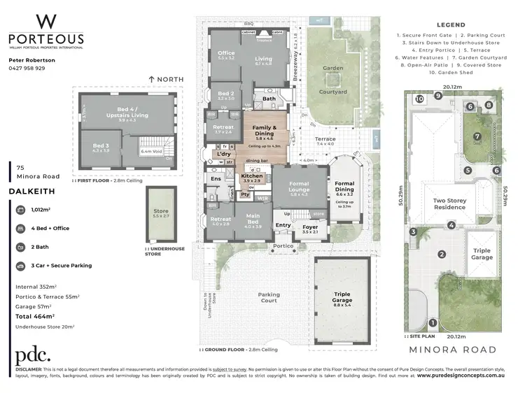 Floorplan of Homely house listing, 75 Minora Road, Dalkeith WA 6009