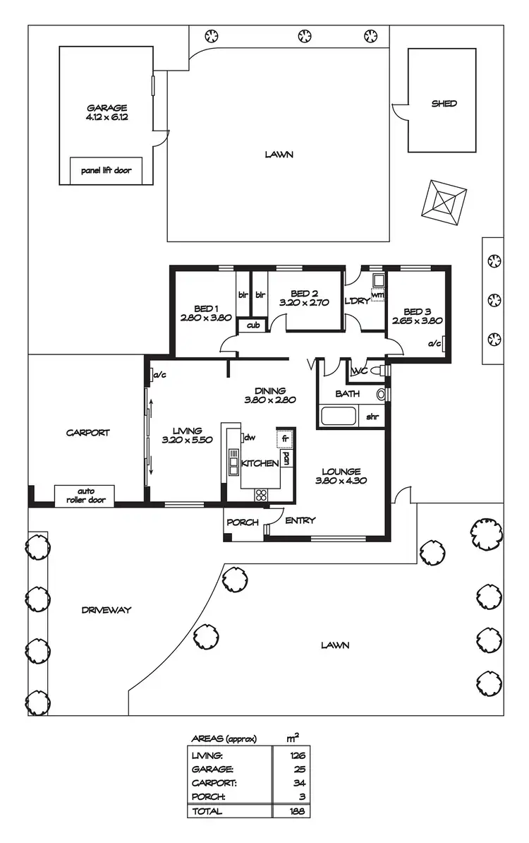 Floorplan of Homely house listing, 42 Banksia Crescent, Parafield Gardens SA 5107
