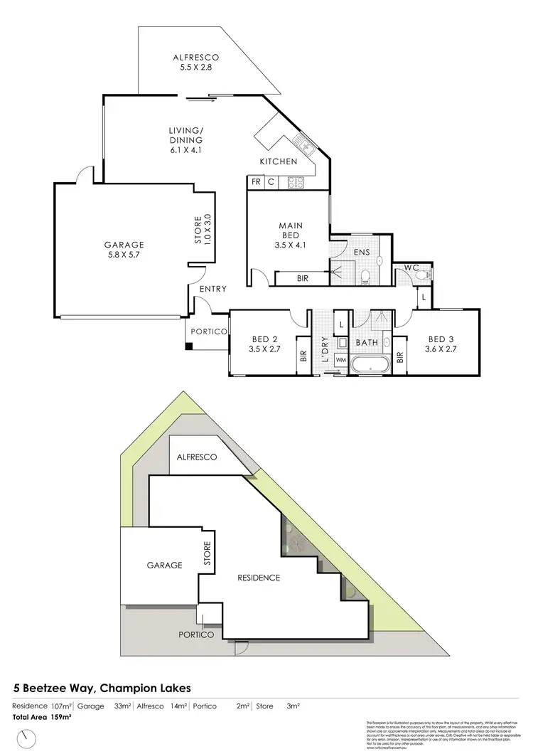 Floorplan of Homely house listing, 5 Beetzee Way, Champion Lakes WA 6111