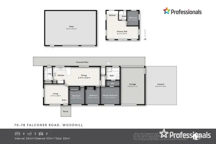 Floorplan of Homely house listing, 70-78 Falconer Road, Woodhill QLD 4285