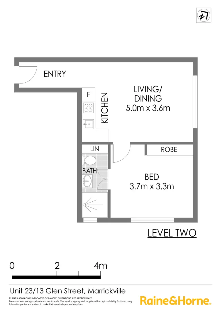 Floorplan of Homely apartment listing, 23/13-15 Glen Street, Marrickville NSW 2204