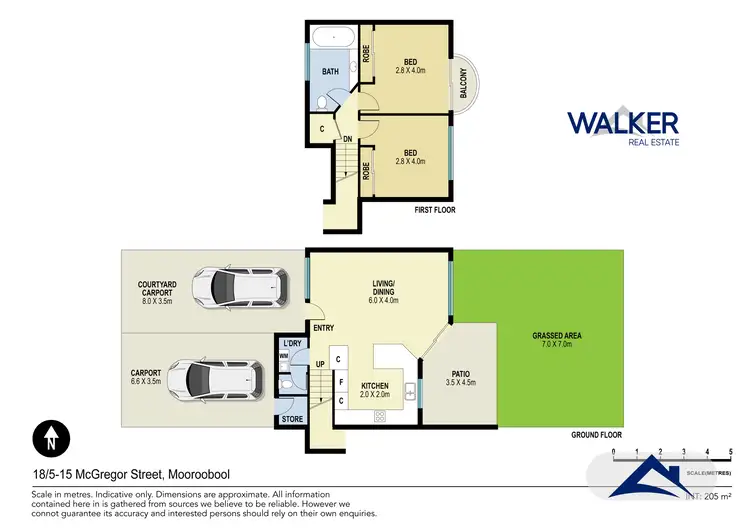 Floorplan of Homely unit listing, 18/5-15 Mcgregor Street, Mooroobool QLD 4870