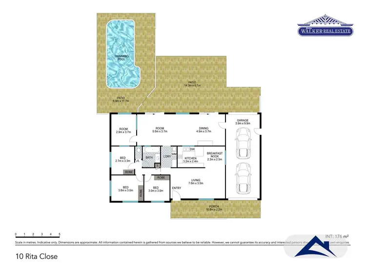 Floorplan of Homely house listing, 6 Rita Close, Woree QLD 4868