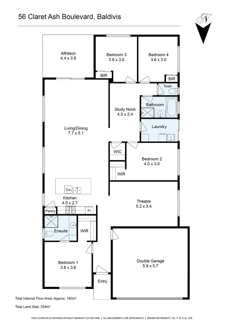 Floorplan of Homely house listing, 56 Claret Ash Boulevard, Baldivis WA 6171