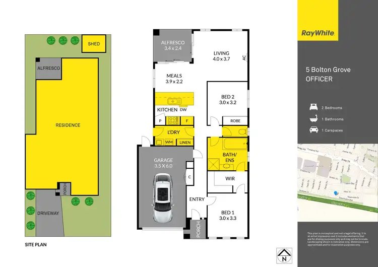 Floorplan of Homely house listing, 5 Bolton Grove, Officer VIC 3809