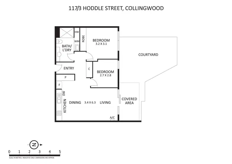 Floorplan of Homely apartment listing, 117/3 Hoddle Street, Collingwood VIC 3066