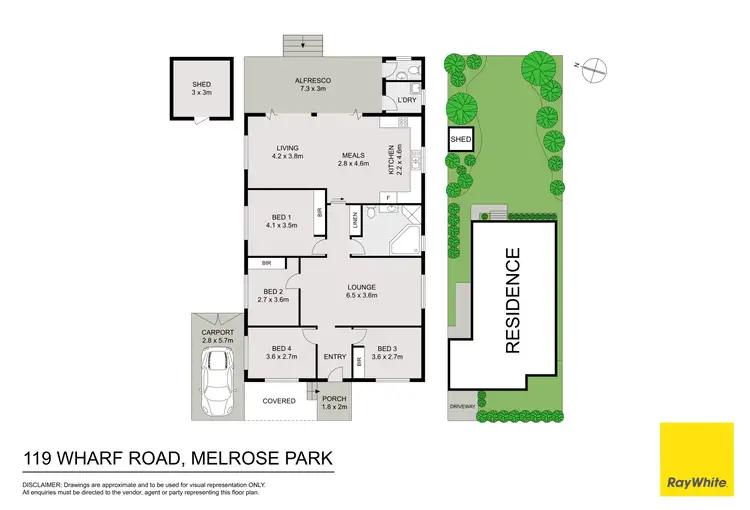 Floorplan of Homely house listing, 119 Wharf Road, Melrose Park NSW 2114