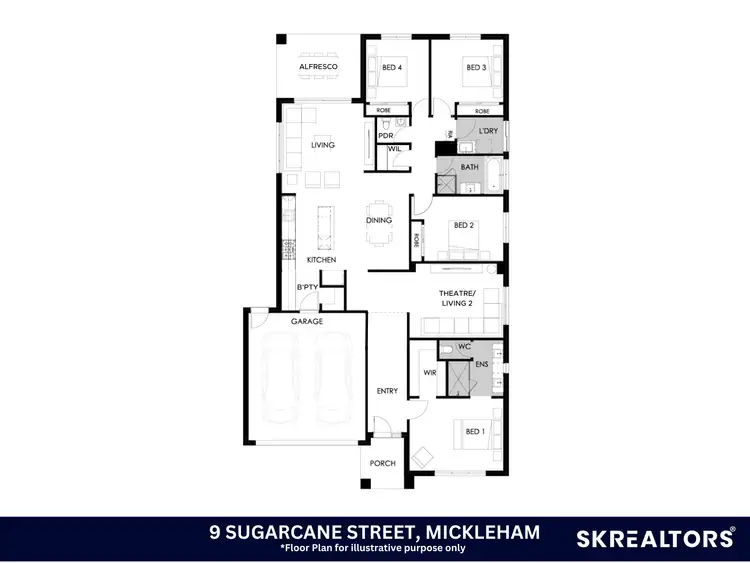 Floorplan of Homely house listing, 9 Sugarcane Street, Mickleham VIC 3064