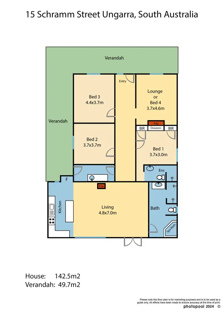 Floorplan of Homely house listing, 15 Schramm Street, Ungarra SA 5607